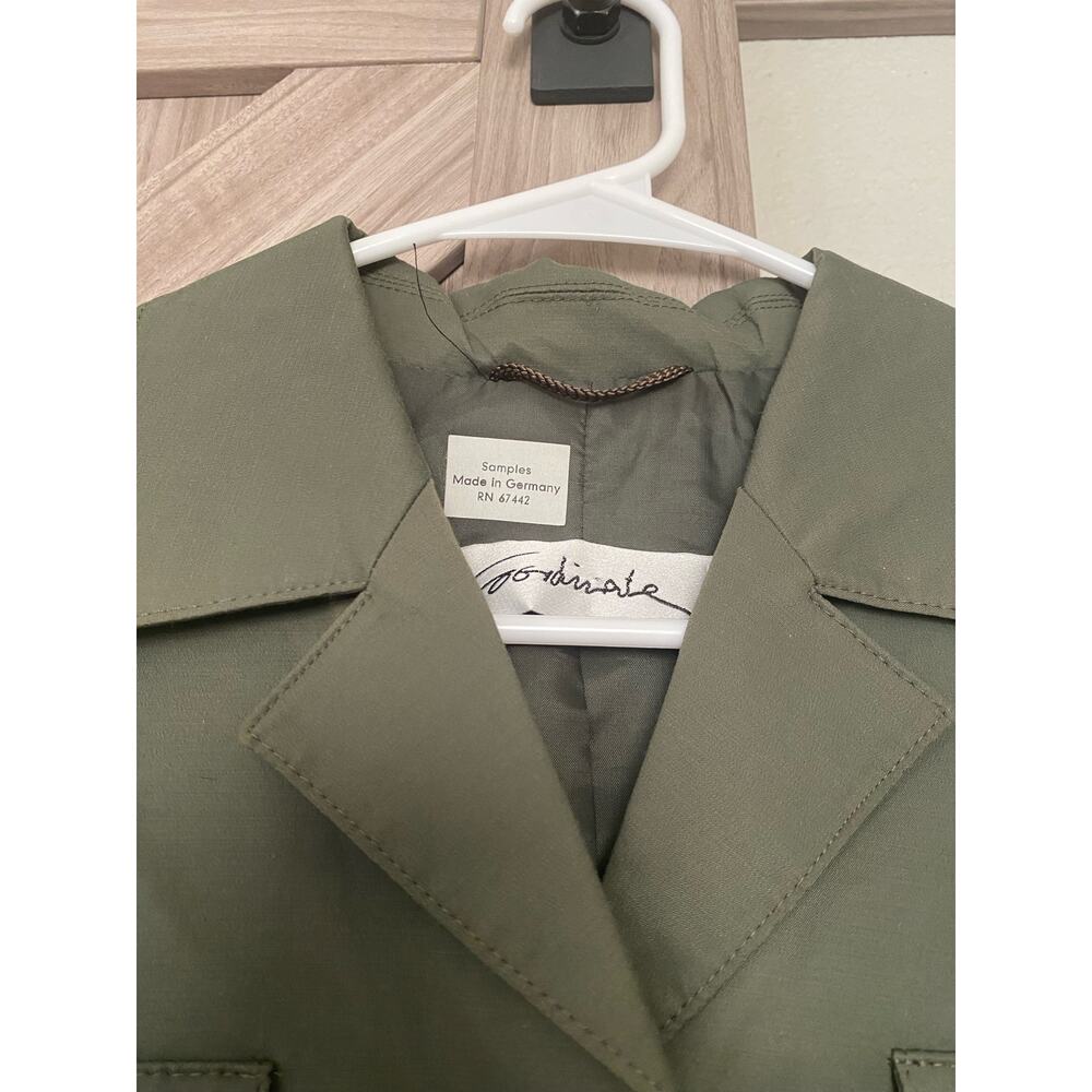 Coordinates Olive Button Front Jacket Med - image 4
